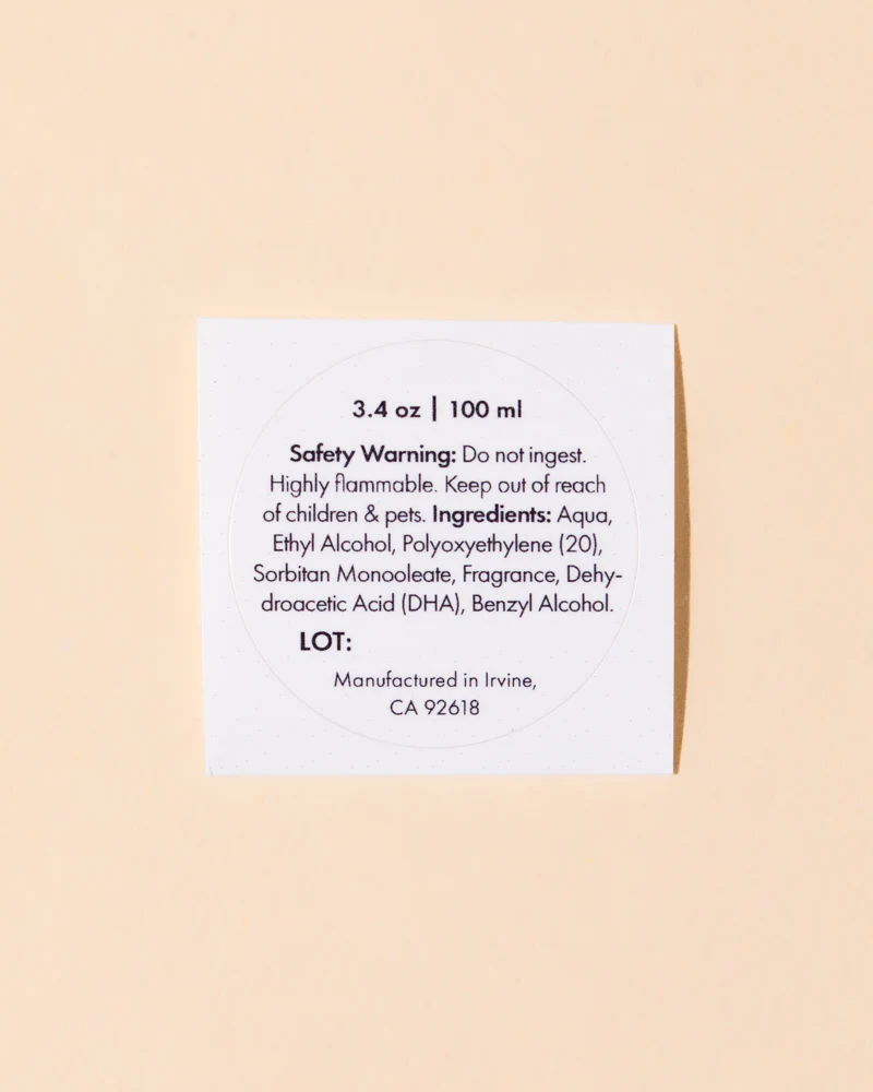 3.4oz private label room spray - Image 4